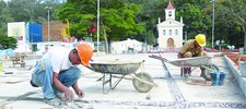 Obras na Praça do Suspiro seguem dentro do cronograma