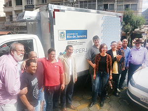 Nova Friburgo recebe  caminhão frigorífico