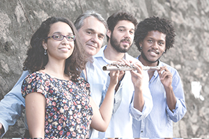 Quarteto de flautas da Pro-Arte de Laranjeiras faz apresentação no Sesc