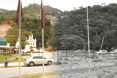 Jornalista friburguense produz trabalho mostrando o antes e depois da tragédia