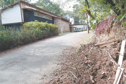 Paisagem bucólica do Parque São Clemente contrasta com a falta de limpeza e manutenção das ruas