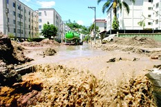 Caos e devastação no bairro Vila Amélia