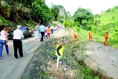 Prefeitura e DER se unem pela recuperação da RJ-150