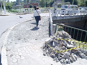 Prefeitura começa obras em calçadas do Centro às margens do Rio Bengalas