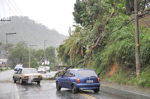 Temporal causou transtornos na RJ 116