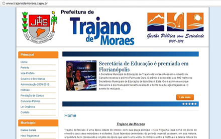 Trajano de Moraes tem novo website