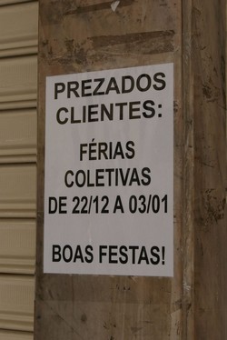 Fim de Ano em ritmo de férias coletivas em várias empresas