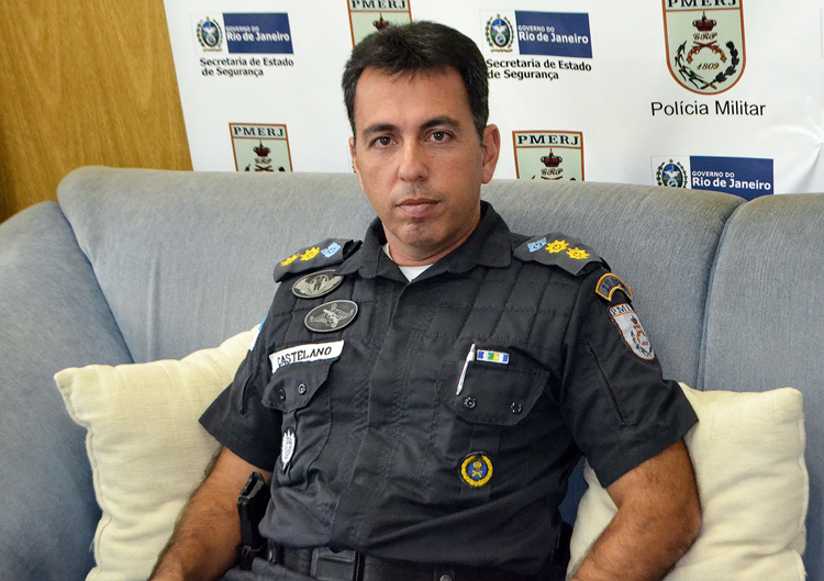 O comandante do 11º BPM, coronel Eduardo Vaz Castelano (Arquivo AVS)