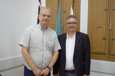 Julio Cordeiro e Flavio Stern, o novo e atual presidentes da Acianf (Arquivo AVS)