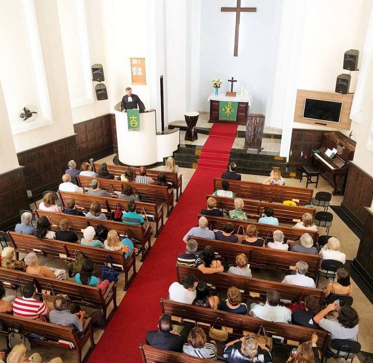 O culto de domingo passado na Igreja Luterana (Lisys Darcy)
