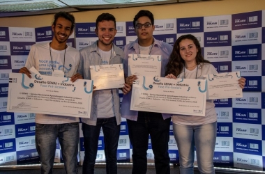 As equipes vencedoras de Nova Friburgo apresentaram suas ideias inovadoras no evento Demodey, na sede da Firjan   