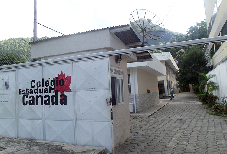 O Colégio Estadual Canadá, em Olaria (Foto: Arquivo A VOZ DA SERRA)