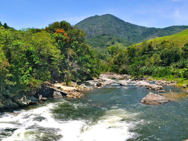 O Encontro dos Rios, onde o corpo foi avistado mas foi levado pelas águas (Foto: Arquivo AVS)