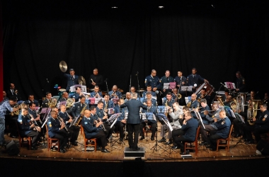 A Orquestra Sinfônica da PM se apresenta (Fotos: Daniel Marcus)