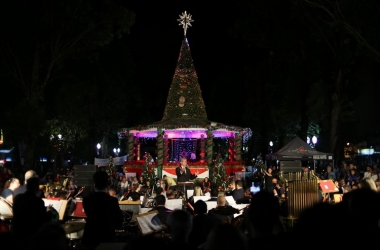 O evento na Praça Getúlio Vargas (Foto: João Luccas Oliveira/ PMNF)