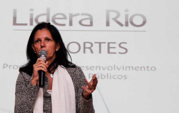 Rita Paes falou a empresários e representantes do esporte de Nova Friburgo