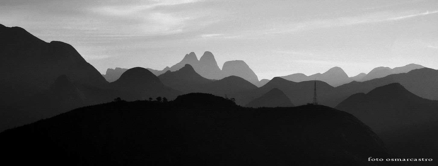 As montanhas de Friburgo (Foto: Osmar Castro)