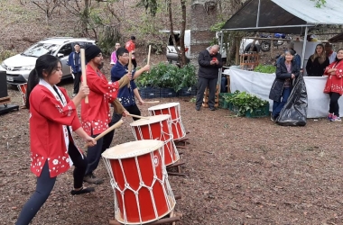 A apresentação de Taikô (tambores) na Hanami (Foto de divulgação)