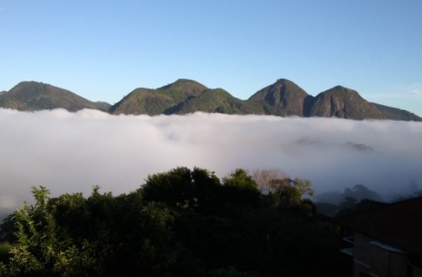 Manhã de outono, vista do Alto das Braunes, em foto tirada de celular, sem filtro (Fotos: Monique Bertão)