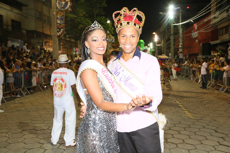 Pâmela Jordão e Eduardo Moraes, vencedores do concurso Rainha e Rei do Carnaval 2016 (Fotos: Arquivo AVS)
