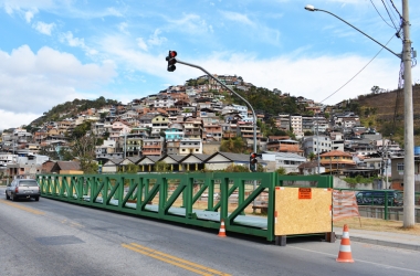A ponte metálica que será instalada (Arquivo AVS)
