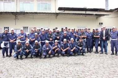 Os guardas que participaram do curso (Divulgação PMNF)
