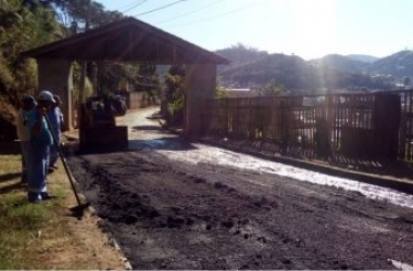 Recuperação da estrada de acesso à Fazenda da Laje (Divulgação)