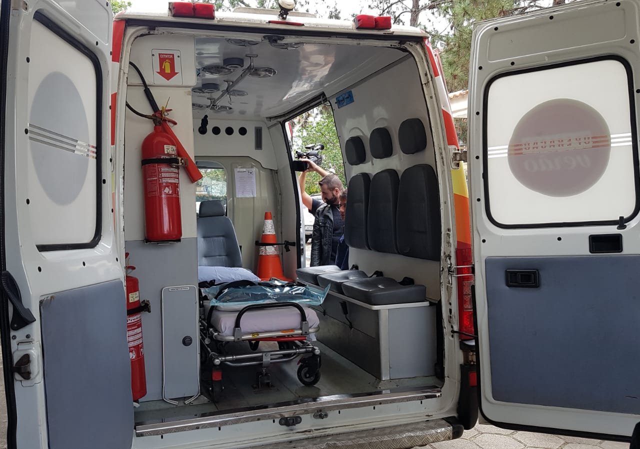 A ambulância equipada com UTI móvel (Fotos: Alerrandre Barros)