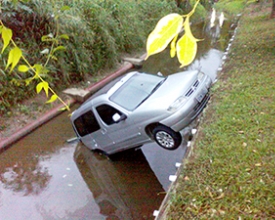 Susto nos jardins do Country Clube
