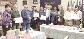 Rotary Caledônia reconhece trabalho de  aleitamento feito por equipe na Maternidade