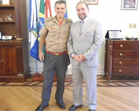 Secretário de Defesa Civil de Cantagalo recebido na Secretaria estadual da Defesa Civil