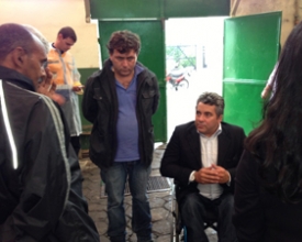 Prefeito Sérgio Xavier faz ronda pela cidade