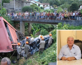 Grave acidente na RJ-116 mata ex-prefeito de Duas Barras