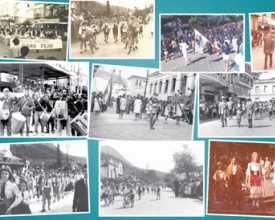 Desfiles de  16 de maio:  um show de  cores e alegria