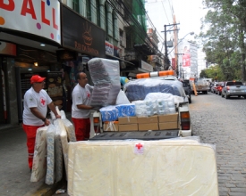 Cruz Vermelha de Nova Friburgo presta ajuda em Teresópolis