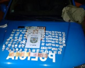 Dupla é flagrada com drogas na Chácara do Paraíso