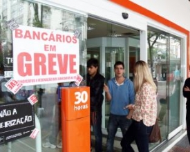 Bancários: primeiro dia de greve gera filas nas agências
