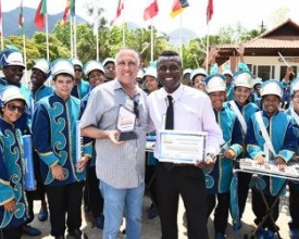 Encontro de Bandas e Fanfarras lotou a Praça Dermeval no sábado