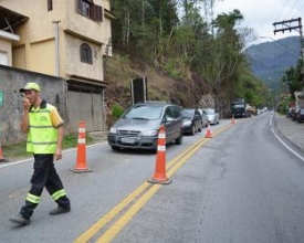 Começa o pare e siga na Ponte da Saudade