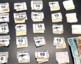 PM apreende cocaína em bolsa de viagem na Chácara do Paraíso