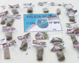 PM encontra carga de maconha em terreno no Alto de Olaria