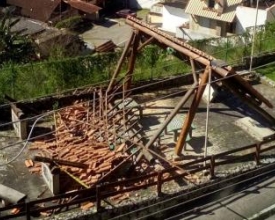 Quiosque desaba de vez na Rua São Paulo