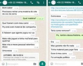 Assessor parlamentar buscou meios de tirar notícia do site de A VOZ DA SERRA