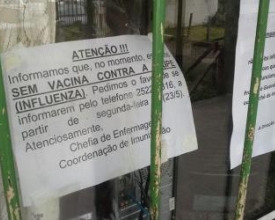 Vacina contra a gripe se esgota antes de término da campanha