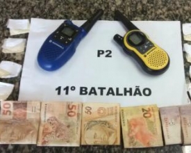 Trio é preso com cocaína em Olaria