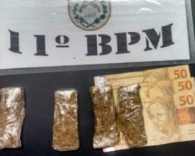 Idoso com 12 passagens na polícia é preso com maconha no Centro