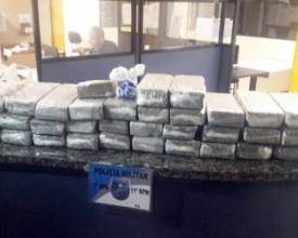 Polícia apreende 40 quilos de maconha em Santo André