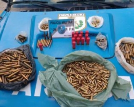 PM encontra munição que seria do tráfico em São Geraldo