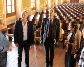 Cônsul e ministro da embaixada da Suíça visitam o Colégio Anchieta