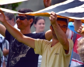 Retorno às aulas é marcado por manifestação em frente ao Instituto Politécnico da Uerj